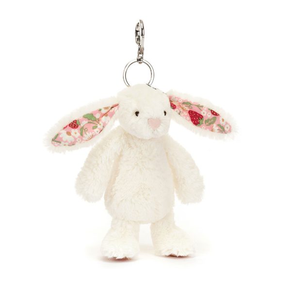 Blossom Cream Bunny ‘Berry- Bag Charm