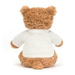 Bartholomew Bear with Personalised Cream Jumper