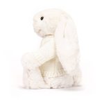Bashful Cream Bunny with Personalised Cream Jumper