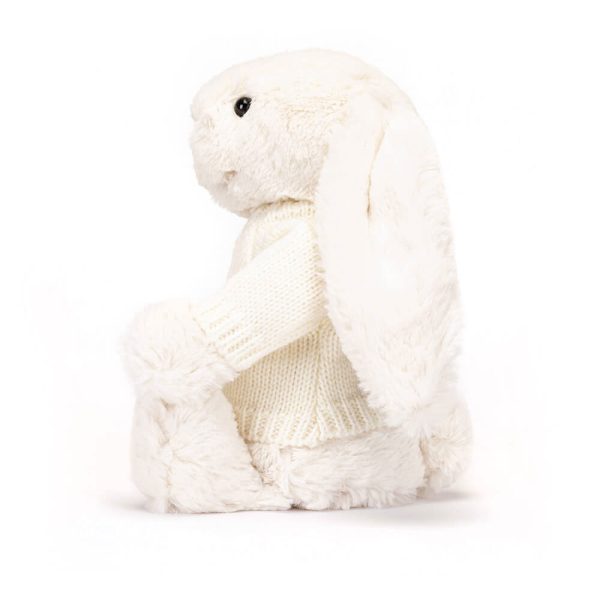 Bashful Cream Bunny with Personalised Cream Jumper