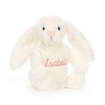 Bashful Cream Bunny with Personalised Cream Jumper