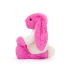 Bashful Hot Pink Bunny with Personalised Cream Jumper