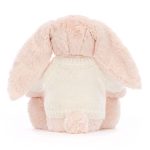 Bashful Blush Bunny with Personalised Cream Jumper
