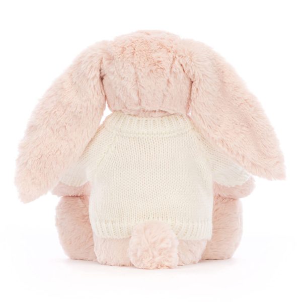 Bashful Blush Bunny with Personalised Cream Jumper