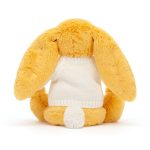 Bashful Sunshine Bunny with Personalised Cream Jumper