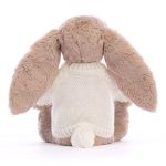 Bashful Beige Bunny with Personalised Cream Jumper
