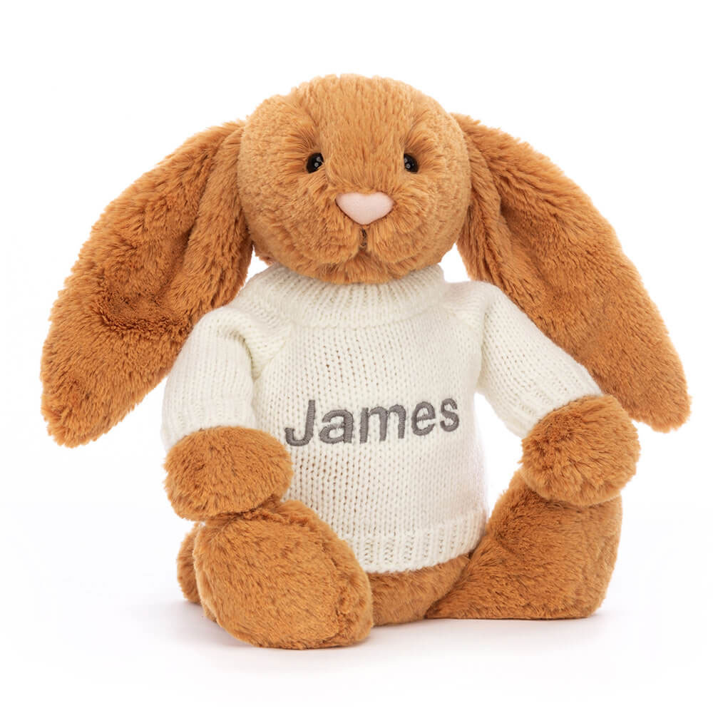 http://Bashful%20Golden%20Bunny%20with%20Personalised%20Cream%20Jumper