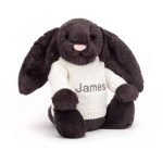 Bashful Inky Bunny with Personalised Cream Jumper