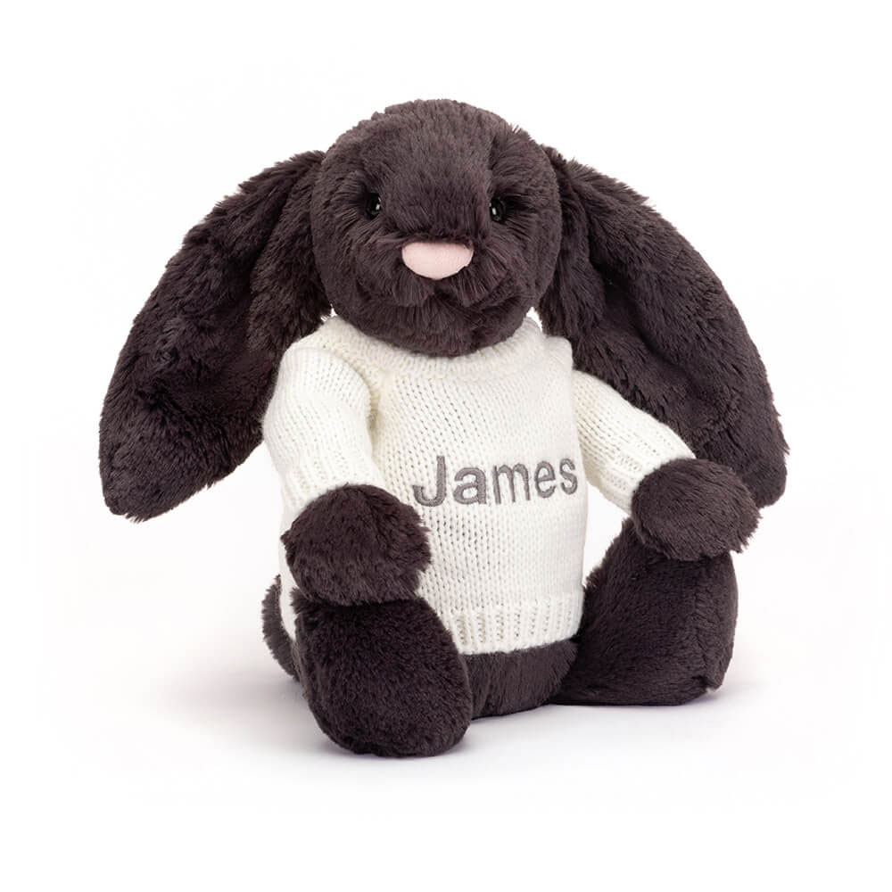 http://Bashful%20Inky%20Bunny%20with%20Personalised%20Cream%20Jumper
