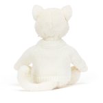 Bashful Cream Kitten with Personalised Cream Jumper