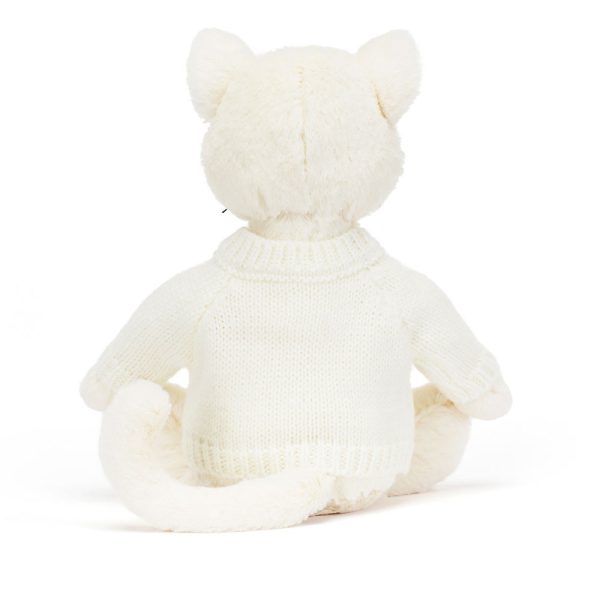 Bashful Cream Kitten with Personalised Cream Jumper
