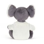 Bashful Koala with Personalised Cream Jumper
