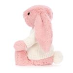 Bashful Petal Bunny with Personalised Cream Jumper