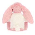 Bashful Petal Bunny with Personalised Cream Jumper