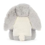 Bashful Shimmer Bunny with Personalised Cream Jumper