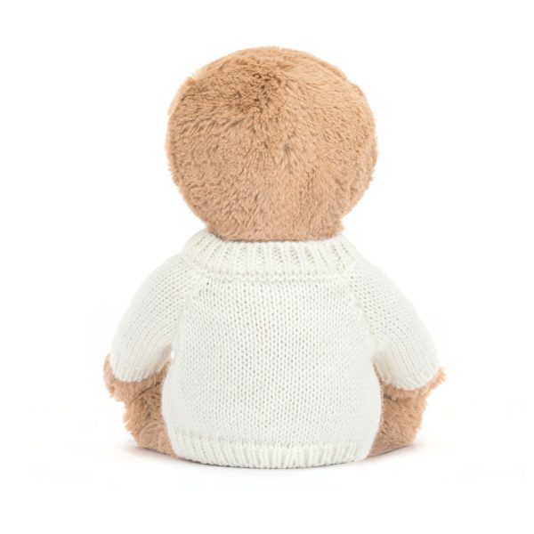 Bashful Sloth with Personalised Cream Jumper