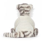 Bashful Snow Tiger with Personalised Cream Jumper