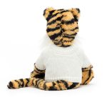 Bashful Tiger with Personalised Cream Jumper