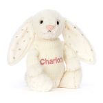 Bashful Twinkle Bunny with Personalised Cream Jumper