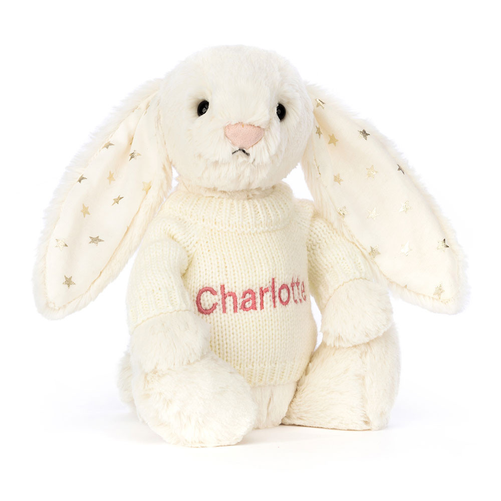 http://Bashful%20Twinkle%20Bunny%20with%20Personalised%20Cream%20Jumper