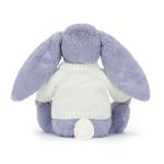Bashful Viola Bunny with Personalised Cream Jumper