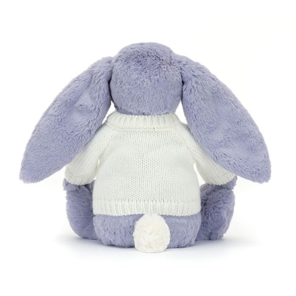 Bashful Viola Bunny with Personalised Cream Jumper