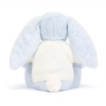 Bashful Blue Bunny with Personalised Cream Jumper