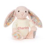 Blossom Blush Bunny with Personalised Cream Jumper