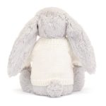 Blossom Silver Bunny with Personalised Cream Jumper