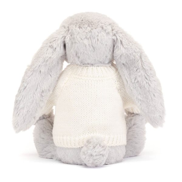 Blossom Silver Bunny with Personalised Cream Jumper