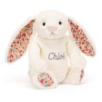 Blossom Cream Bunny with Personalised Cream Jumper