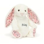 Blossom Cherry Bunny with Personalised Cream Jumper