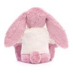 Blossom Tulip Bunny with Personalised Cream Jumper