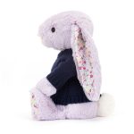 Blossom Jasmine Bunny with Personalised Navy Jumper