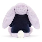 Blossom Jasmine Bunny with Personalised Navy Jumper