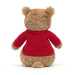 Bartholomew Bear with Personalised Red Jumper