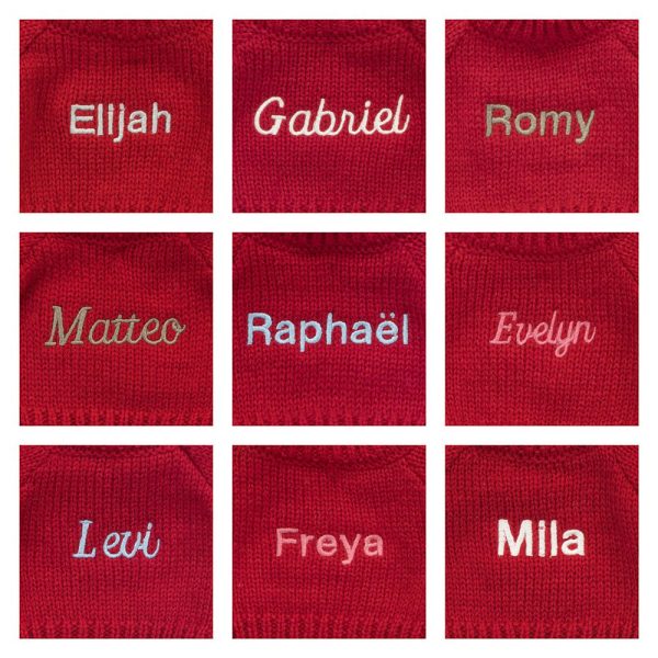 Bashful Tulip Pink Bunny with Personalised Red Jumper