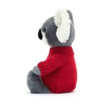 Bashful Koala with Personalised Red Jumper