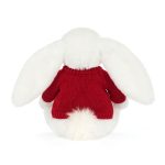 Bashful Luxe Bunny Luna with Personalised Red Jumper