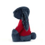 Bashful Stardust Bunny with Personalised Red Jumper
