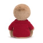 Bashful Sloth with Personalised Red Jumper