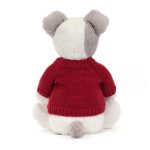 Bashful Terrier with Personalised Red Jumper