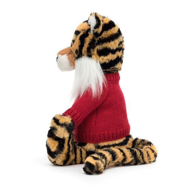 Bashful Tiger with Personalised Red Jumper