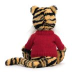 Bashful Tiger with Personalised Red Jumper