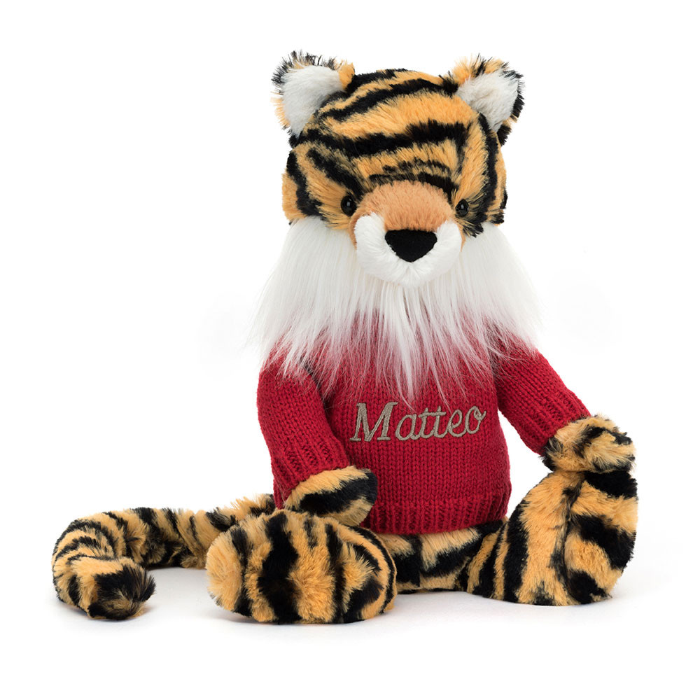 http://Bashful%20Tiger%20with%20Personalised%20Red%20Jumper