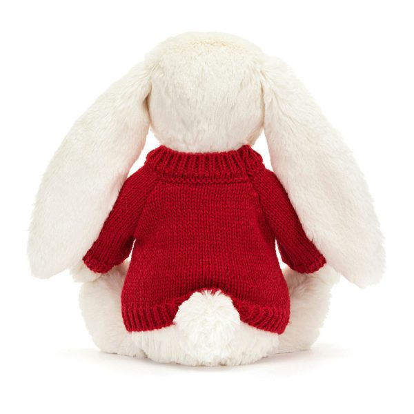 Bashful Twinkle Bunny with Personalised Red Jumper