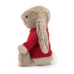 Blossom Bea Beige Bunny with Personalised Red Jumper