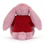 Blossom Tulip Bunny with Personalised Red Jumper