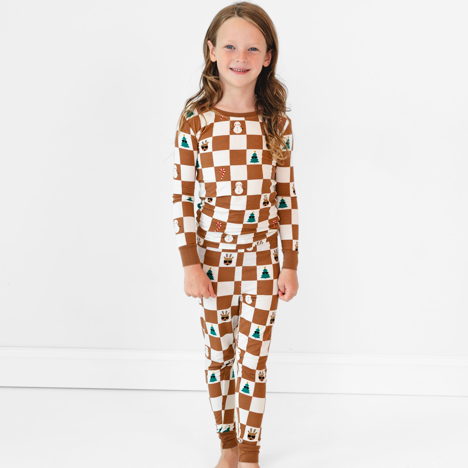 http://Holiday%20Checks%20Two-Piece%20Pajama%20Set