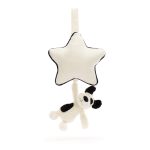 Bashful Black & Cream Puppy Musical Pull